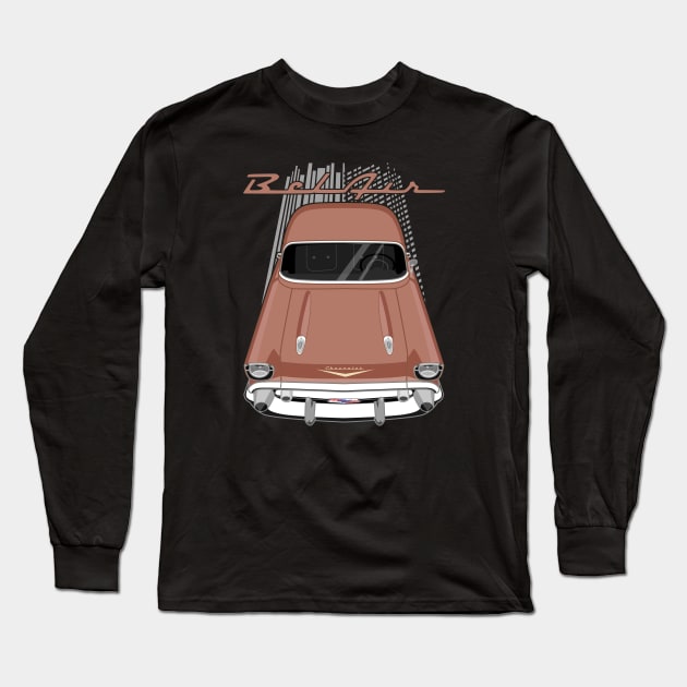 Chevrolet Bel Air 1957 - sierra gold Long Sleeve T-Shirt by V8social